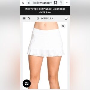 Sofiabella 12" SKORT - OLYMPIC CLUB Medium White